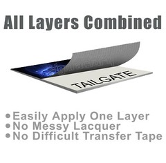 T198 POLICE AMERICAN FLAG Tailgate Wrap Vinyl Graphic Decal Sticker LAMINATED