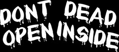 Dont Open Dead Inside Vinyl Window Decal Bumper Sticker US Seller