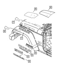 Genuine Mopar Decal Left 68141691AA