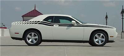 Dual Long Strobe Stripes 3M PRO Vinyl Decals for Dodge Challenger 2011-2020