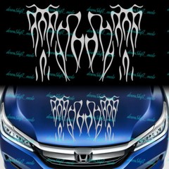 Universal Stripes Frame Style Car Sticker Graphics Decal Decor Body Side Skirt