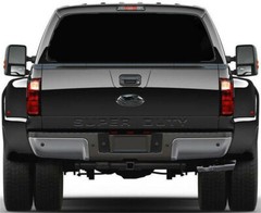Waterproof BLACK Rear Window Perforated Decal Tint Graphic Sticker for Truck Van