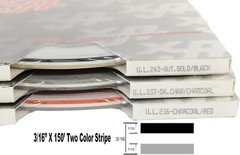 Universal 3/16″ 2-Color Pinstripe (Ultra Lite) 0216243 – Autumn Gold Met./Black
