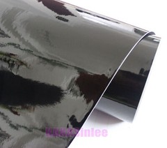 50FT X 5FT Car Wrap Black Flexible Glossy Paint Vinyl Film Sticker Air Free HDUS