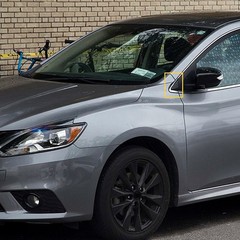 Front Right Left Side Fender Trim/Mirror Finisher For Nissan Sentra 13-19 A