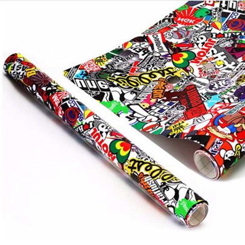 Decal Sticker Graffiti Car Window Styling Trim Bomb Wrap Sheet Graffiti Film