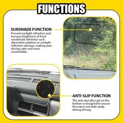 For Chevrolet C K Series 1988-1994 C1500 K1500 C2500 K2500 Gray Black Dash Mat