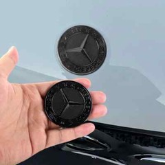 Car Metal 57mm Flat Hood Emblem Front Badge For Mercedes Benz AMG W212 W213 W205