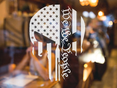 Punisher We the People Car Window Vinyl Decal America Sticker