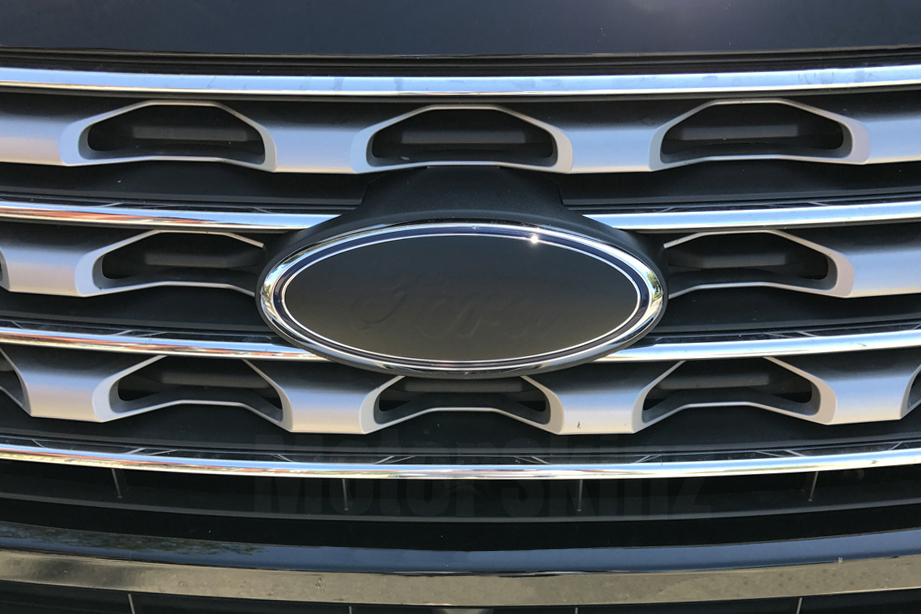 Front & Rear Emblem Logo Blackout Vinyl Overlays for 2016 2017 Ford Explorer