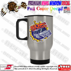 Back To The Oldschool Funny Full Color Car Truck Window Vinyl Decal Sticker.