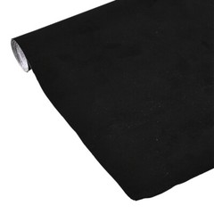 Black Suede Fabric Wrap Velvet Sticker Self Adhesive Film Sticker Decal for DIY