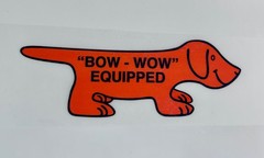 BOW WOW EQUIPPED – Volkswagen vintage IRON ON transfer – VW Bow Wow collectible