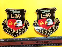 L-39 Albatross – Set of 2 NEW Adhesive Vinyl Logo’s- 4″ x 4″