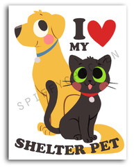 I Love Shelter Pets Decal Wall Auto Home Bumper Sticker