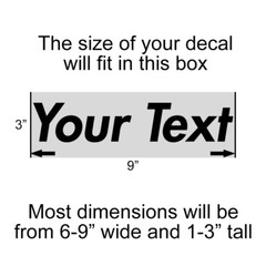 Futura Font Custom YOUR TEXT Vinyl Decal Sticker NAME Personalized Lettering