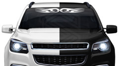 #149 TRIBAL SCROLL Decal Sticker Windshield Window Vinyl Graphic Design Car SUV