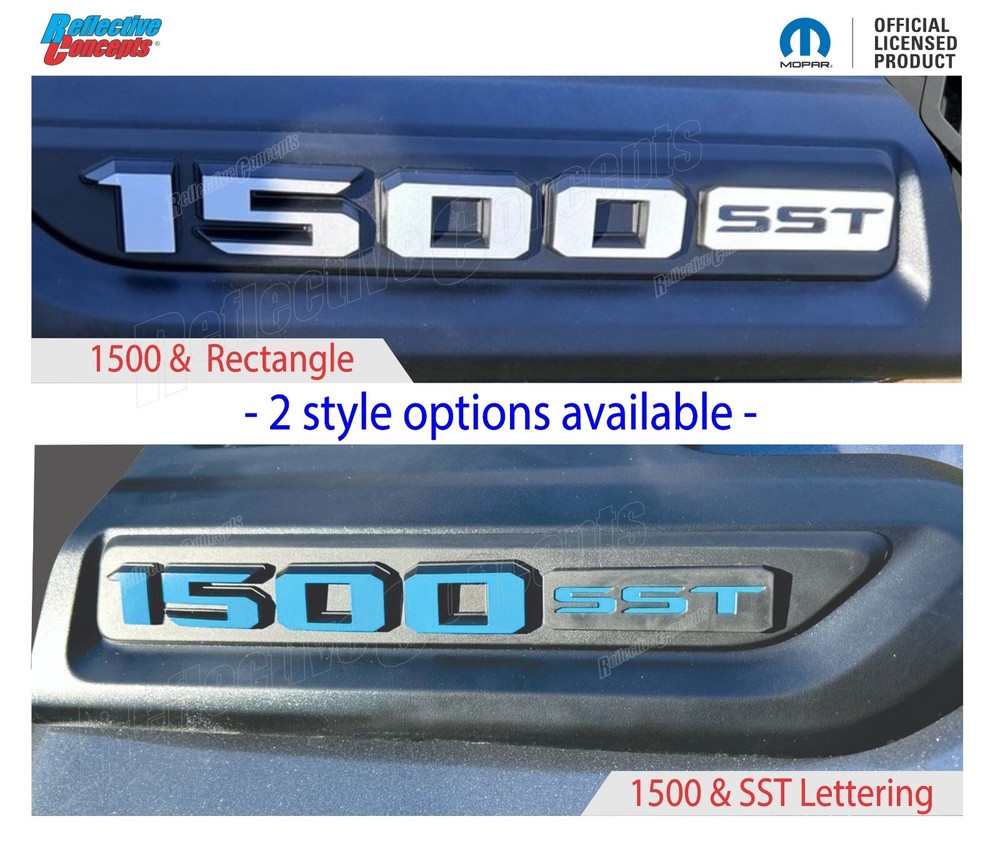 1500 SST Sport Performance Hood Emblem Overlay Decal Stickers – 2025 Ram 1500