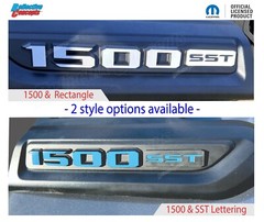 1500 SST Sport Performance Hood Emblem Overlay Decal Stickers – 2025 Ram 1500