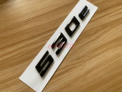 Gloss Black 3D ABS Letters Trunk 530e Emblem Rear Badge for BMW 2017-2022 530e
