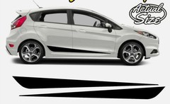 Ford Fiesta Focus Side Stripes Vinyl Graphics Any Year Decals ST