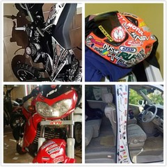 120Pcs Mixed Stickers Motocross Motorcycle Car ATV Racing Bike Helmet Decals Lot