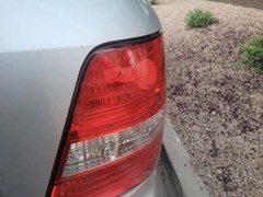 Funny red penis brake light decal gag gift sticker boner