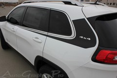 3M Vinyl Graphics Body Stripes WARRIOR Door Decals fits 2014-2023 Jeep Cherokee