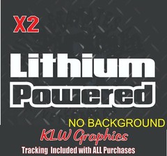 Lithium Powered Decal Sticker For Tesla Electric Vehicle Hybrid Sticker EV Funny