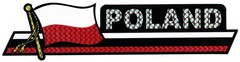 Poland Plain Flag 3″x12″ Reflective Decal Bumper Sticker