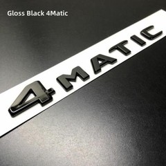 2pcs Letter 4Matic + C350 Gloss Black Car Rear Trunk Lid Emblem Badge 2017-2023