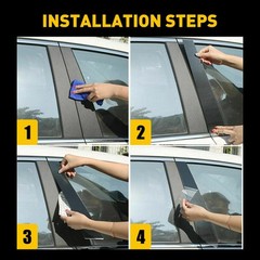 Black Pillar Posts Window Door Trim Cover For Nissan Altima 2013-2018 Deco D