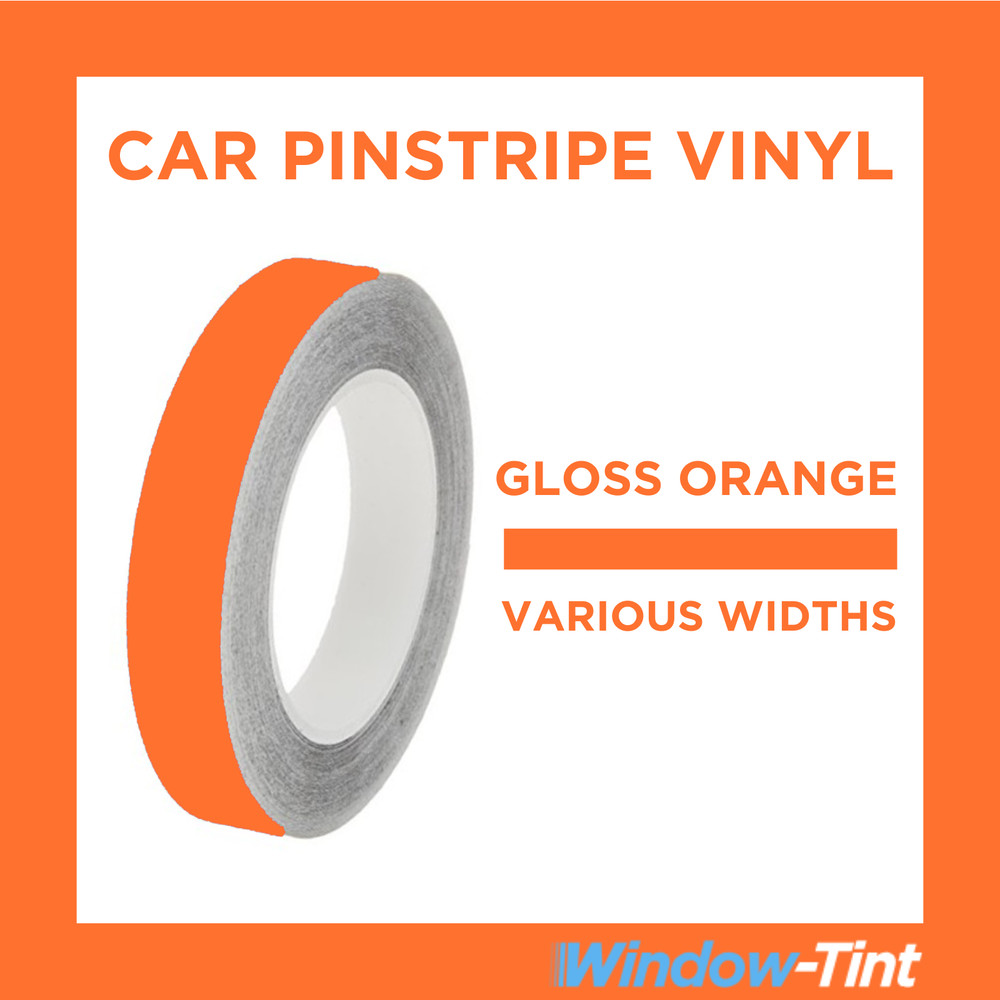 ORANGE GLOSS Pin Stripe Roll PinStriping Line Tape Vinyl Car STICKER 10m Length
