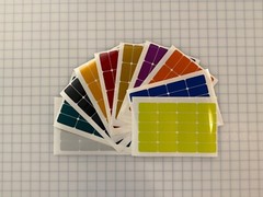 20 Reflective 1″ x 2″ ELG Rectangles (10 Different Colors) Bike Safety Stickers