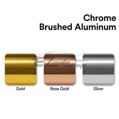 Premium Chrome Brushed Aluminum Steel Car Vinyl Wrap Sticker Decal Air Release