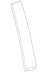 Genuine GM Front Driver Side Door Window Frame Rear Applique 84263144