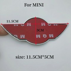 Mini 3D Metal Front Rear Trunk badge Sticker Emblem For Cooper One S R50 R56 R60