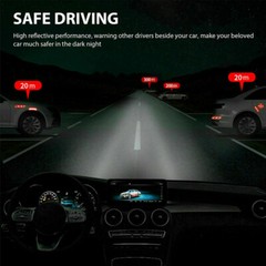 8x Reflective Car Door Handle Strip Safety Protective Film Sticker Xmas Gift US