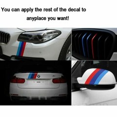 59″ M-Colored Stripe Custom Exterior Decor Sticker For BMW Body Hood Bumper Roof