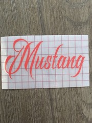 (4Pcs) FORD MUSTANG Wing Mirror Glass Frosted Etched Car Vinyl Decal Stickers