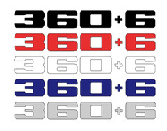 Custom “366” 360 + 6 Math Equation Decal Set