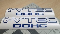 (2x) i-VTEC DOHC ( 10″ x 2.5″) Vinyl Decal Sticker for Honda Accord Civic RS
