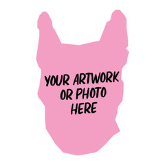 CUSTOM LOGO STICKER White Round Square Custom Shaped Multiple Sizes Full Colour