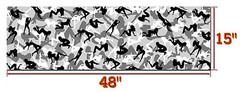 SNOW GIRL CAMOUFLAGE 3M WRAP VINYL DECAL 48″x15″ TRUCKER GIRL CAMO URBAN CAMO