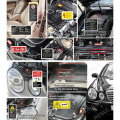 Decal Set Stickers For Mercedes-Benz W211 E Class All Models Best Quality