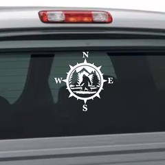 Bigfoot Compass Decal. Perfect for Car Windows or anything with a hard surface.