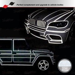 3M REFLECTIVE Conspicuity Adhesive PinStriping Decal Tape Stickers SILVER WHITE