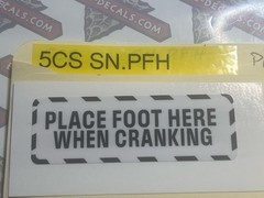 Snapper Steel Deck Mower Warning Decals Reproduction Engine Decals Multi Choice