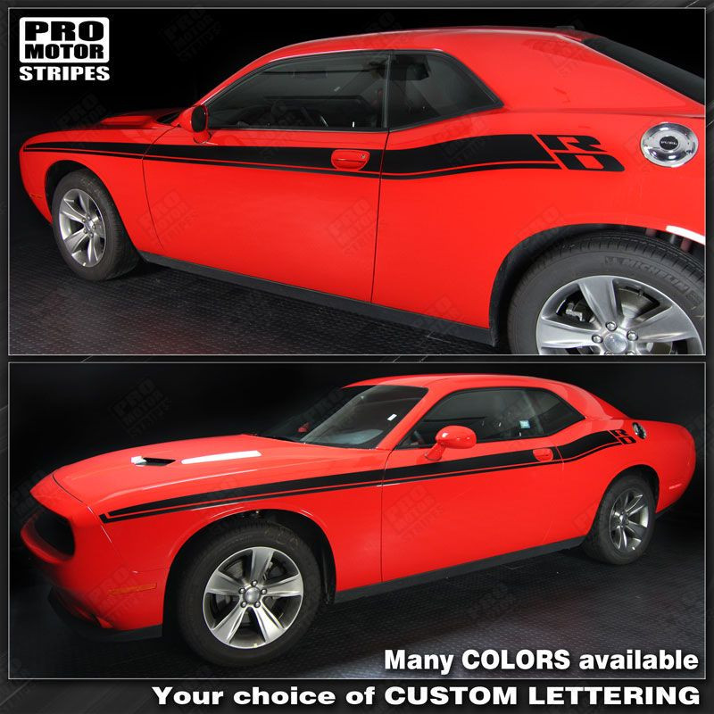 Decals for Dodge Challenger New RT Style Side Stripes 2015 2016 2017 2018 2019