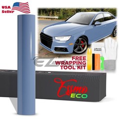 3FTx5FT PPF Porcelain Blue Gloss Color Vinyl Paint Protection Film Scratch Wrap